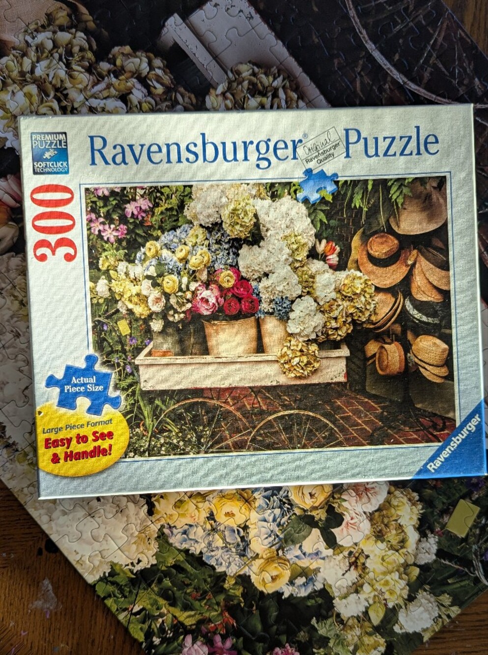 Ravensburger Garden Hats & Flowers 300 Piece Large Piece Format Jigsaw Puzzle